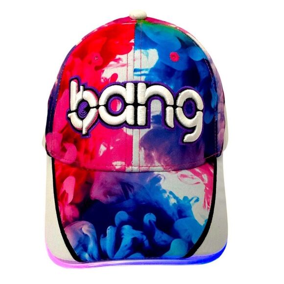 Bang Energy Drink Embroidered Light-Up Finger Paint Hat Adjustable Snap Strap - Picture 1 of 11